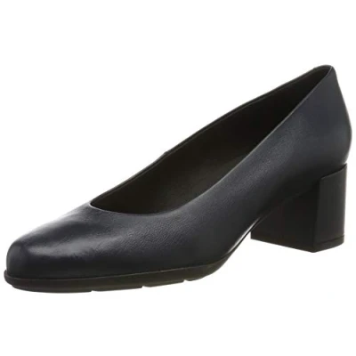 Imagen de Geox D New Annya Mid A, Zapatos de tacón con Punta Cerrada Mujer, Azul (Navy 85), 39 EU