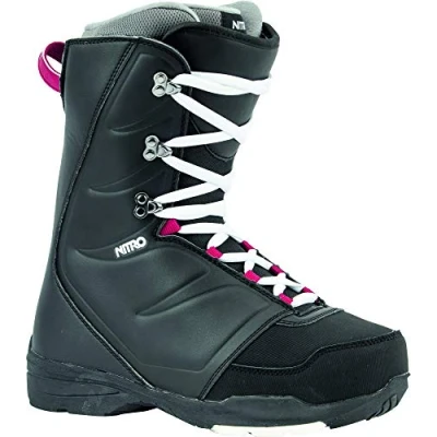 Imagen de Nitro Snowboards Damen Flora Stnd &#039;20 All Mountain Freestyle Lacing Günstig Boot Snowboardboot Botas de Snowboard, Mujer, Negro, 27