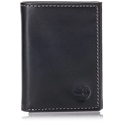 Imagen de Timberland Mens Leather Trifold Wallet With ID Window