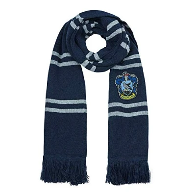 Imagen de Cinereplicas Harry Potter Bufanda Ultra Suave Edición Deluxe Licencia Oficial Casa Ravenclaw 250 cm Azul y Gris