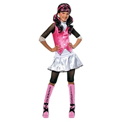 Imagen de Monster High Disfraz de Draculaura para niña, infantil 8 10 años (Rubie`s 884787 L)