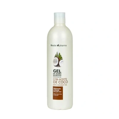 Imagen de Thader Pharma Gel de Baño Nutritivo con Aceite Coco ideal para piel seca y deshidratada, 750 ml