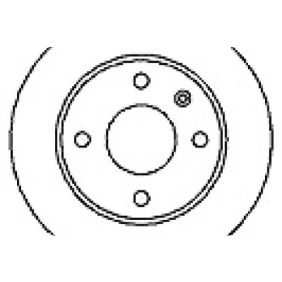 Imagen de MAPCO 15726 Disco de freno Eje delantero 239 13 4 108 macizo FORD: Sierra Mk1 Hatchback