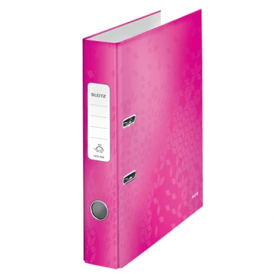 Imagen de Leitz, Archivador de Palanca, Fucsia Metalizado, A4, Lomo 5,5 cm ancho, 180 WOW, 10060023