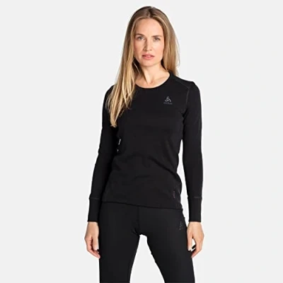 Imagen de Odlo Mujer Camiseta de manga larga ropa interior funcional con cremallera 100% MERINO 260 GRAMM