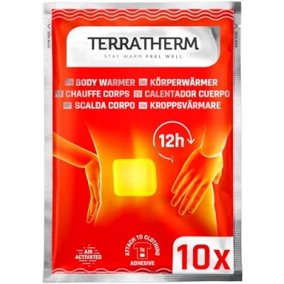 Imagen de Parches de calor para la espalda, cuello y hombros 12h agradable profundo, Calentador espalda cuerpo autoadhesivo activado por aire 10 piezas