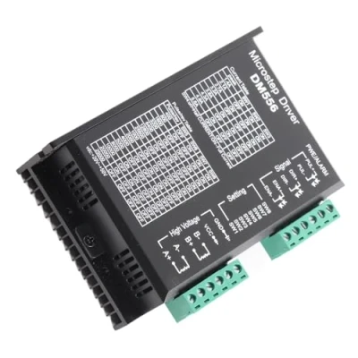 Imagen de FTVOGUE rendimiento estable DM556 Controlador de Motor Paso a 2 Fases Bajo Nivel Ruido 8 Niveles 42/57 24V 50V DC para Impresora 3D/CNC