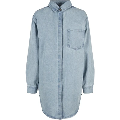 Imagen de Urban Classics Oversized Vestido vaquero, Mujer, Talla: 3XL, Tintedlightbluewashed