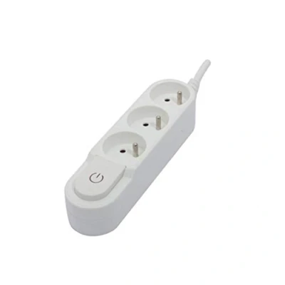 Imagen de Base de diseño 3 x 16 A con interruptor 0,5 m Blanco