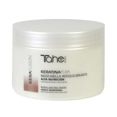 Imagen de Tahe Kerafusion Mascarilla Reequilibrante con Queratina Pura para cabellos secos, Alta Nutrición, 300 ml