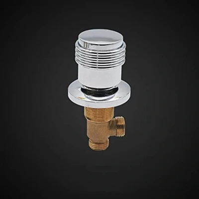 Imagen de Grifo de bañera cascada con desviador dividido o AFUDER, mezclador agua caliente fría latón para ducha mano montado en la cubierta baño