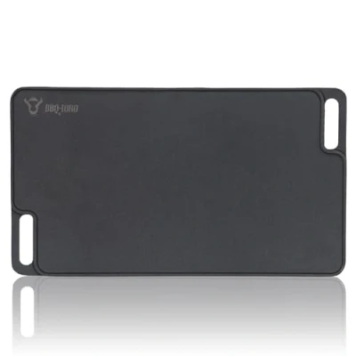 Imagen de BBQ Toro Plancha Rectangular de Hierro Fundido 45 x 25,5 cm Placa Reversible, Uso por Ambos Lados Universal y Maciza para Barbacoa Carbón Gas, Accesorio Barbacoa, Sartén