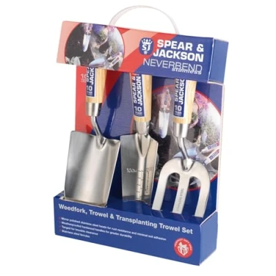 Imagen de Spear &amp; Jackson 3056GS Juego de regalo 3 piezas Neverbend acero inoxidable