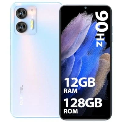 Imagen de OUKITEL C36 Teléfono Móvil Libres 2024, 12GB+128GB/1TB, 6.56&quot; Pantalla HD+90Hz, Android 13 Móvil, Batería 5150mAh, Cámara13MP Smartphone 4G Dual SIM, Octa Core/Face ID/Fingerprint/OTG/GPS, (Azul)