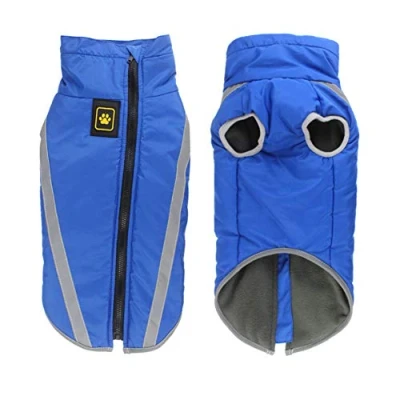 Imagen de FEimaX Abrigo para Perros de Invierno Chaqueta Impermeable Ropa a Prueba Viento con Forro Polar y Orificio Arnés, Chaleco Cálido Duradero Perro Pequeños Medianos Grandes Mascotas