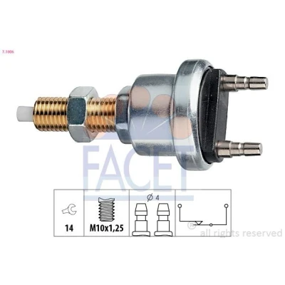 Imagen de EPS 1.810.006 Interruptor luces freno mecánico M10x1,25 Made in Italy OE Equivalent SUZUKI: SJ 410 SUV Cabrio