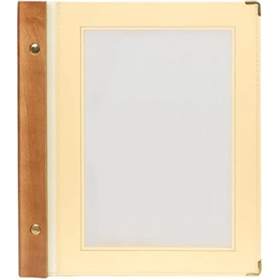 Imagen de SECURIT Cubierta para menús (2 Insertos A5, Madera), Color Beige