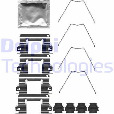Imagen de Kit d&#039;accessoires, plaquette de frein à disque DELPHI LX0713
