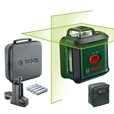 Imagen de Bosch nivel láser de líneas cruzadas UniversalLevel 360 con pinza universal MM 3 (líneas en vertical + horizontal, incl. para la alineación por toda estancia)