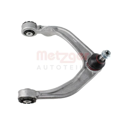 Imagen de METZGER 58146102 Barra oscilante, suspensión de ruedas con apoyo caucho Eje delantero, derecha, arriba Brazo oscilante transversal