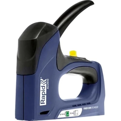 Imagen de Rapid Grapadora Dual Profesional ALU940 para Grapas No. 140 Manual con 3 Posiciones Ajustables, Tecnología Powercurve y Empuñadura Ergonómica (5000518)