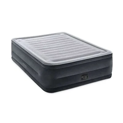 Imagen de Intex 64418 Comfort Plush High Rise Colchón Hinchable Doble, con Tecnología Fiber Tech, de la Línea Dura Beam Deluxe, Medidas 152x203x56 cm, Peso Máximo 272 kg
