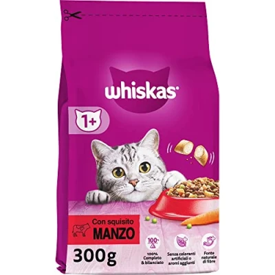 Imagen de Whiskas Comida Seca para Gatos Adultos, 14 x 300 g