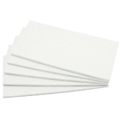 Imagen de Hettich Paneles Grande Recorte de Patin EVA Autoadhesivo (1x5 Piezas) Patines Goma Adhesivo Almohadillas Caucho 49523 para Muebles Proteger Antideslizante 200x100mm Rectángulo Blanco