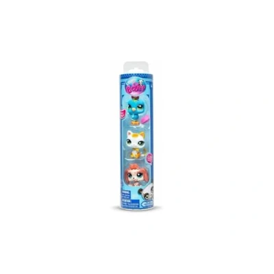 Imagen de BANDAI Littlest Pet Shop, Set de 3 Mascotas LPS City Vibe, Cabezas móviles, Generación 7, del #35 al #42, para Niños 4 años +, BF00551 Multicolor