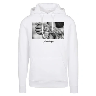 Imagen de Mister Tee Sudadera con Capucha Pray 2.0, Blanco, XL para Hombre