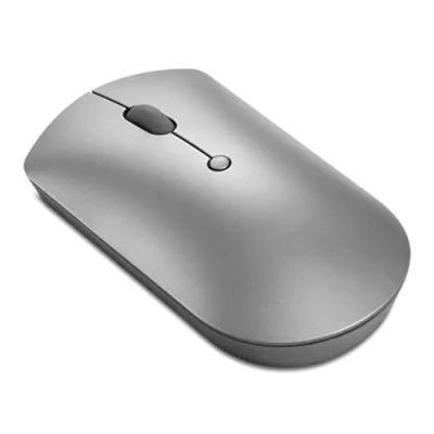 Imagen de Ratón inalámbrico Lenovo 600 Bluetooth Silent Mouse, Sensor óptico azul, Ambidiestro, 2400 DPI, Gris