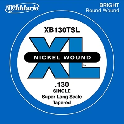 Imagen de D&#039;Addario .130 Nickel Wound Super Long Scale Tapered Single String for Bass Guitar