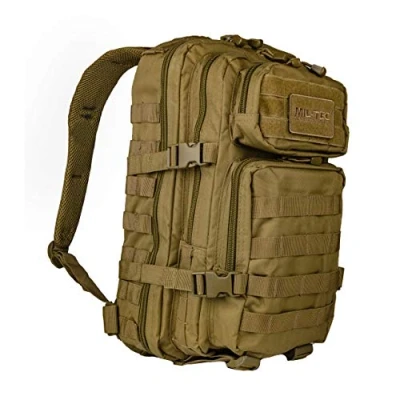 Imagen de Pack de asalto MOLLE táctico con mochila patrulla 36L, Coyote