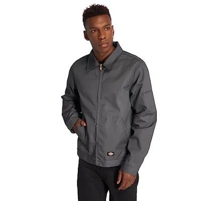 Imagen de DICKIES, Unlined Eisenhower Jacket Chaqueta de manga larga para hombre, Carbón (Charcoal) (Grey), Small (Talla del fabricante: Small)