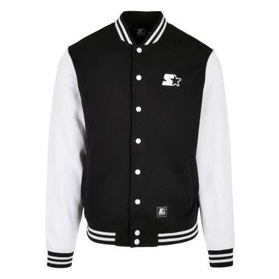 Imagen de Starter College Sudadera con cremallera, Hombre, Talla: Large, Black/white