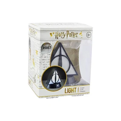 Imagen de Paladone reliquia de la Muerte BDP Inspirada en Serie Harry Potter Luz Nocturna Ideal para dormitorios niños, Oficina y hogar Pop Culture Lighting Merchandise, negro