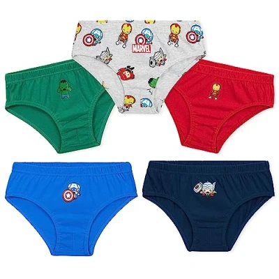 Imagen de Marvel Transpirables Calzoncillos de 100% Algodón para Niño, Ropa Interior (Multi Avengers, 7 8 Años)