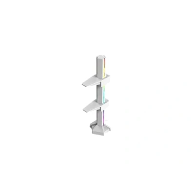 Imagen de Gelid Solutions Stabilo Soporte para tarjetas LED VGA dos GPU ARGB Sincronización compatible con todos los tipos de GPU, 60 (l) x95 (w) x235 (h), color blanco