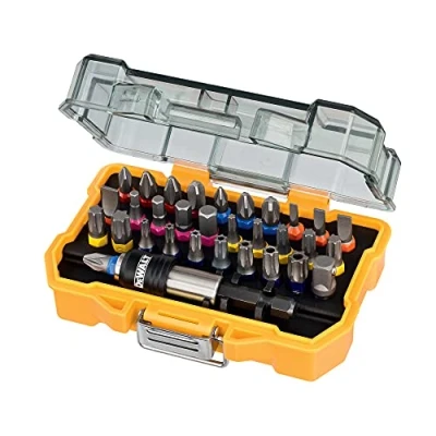 Imagen de DEWALT DT7926 XJ Juego de 32 puntas, Pz, Ph, Pl, Torx, Torx Seguridad, 25mm, Incluye adaptador y Clip para cinturón