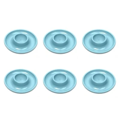 Imagen de Westmark 206222EB Juego de 6 hueveras, Redondas, Color, San, Azul Piezas