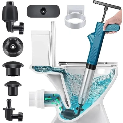 Imagen de NiC IS COCNG Desatascador wc,desatascador tuberias a presion,desatascador aire comprimido,desatascador profesional,desatascar el Desagüe del Inodoro/Lavabo/Bañera/Piso
