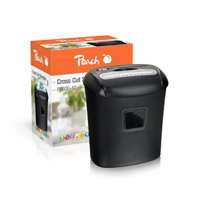 Imagen de Peach PS500 40 Destructora de papel y kit servicio (10 hojas, 21 litros, P 4, CD, tarjetas crédito)