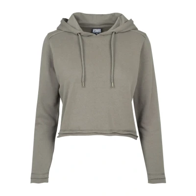 Imagen de Urban Classics Cropped Terry Hoody Jersey con capucha, Mujer, Talla: Large, Army green