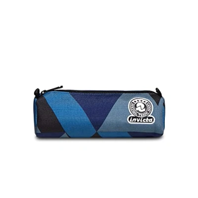 Imagen de Invicta estuche Bolsa para bolígrafos, multicolor, caja artículos de papelería, bolígrafos niños y niñas adolescentes, perfecto material escolar, Azul, TARTAN