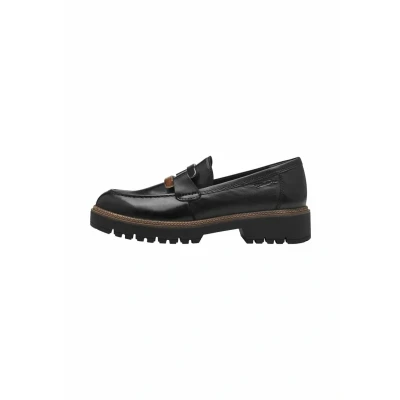 Imagen de Tamaris Mocasines para Mujer de Piel, Cómodos, Negro, 37 EU