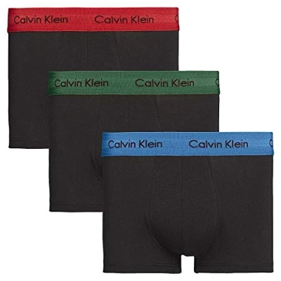 Imagen de Calvin Klein Low Rise Trunk 3pk 0000u2664g Bóxer, B Eden Vallarta Blue Temper Wb, L Hombre
