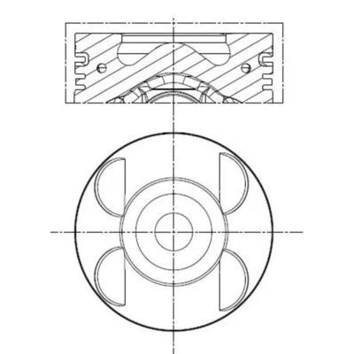 Imagen de Pistón MAHLE ORIGINAL 001 PI 00105 000
