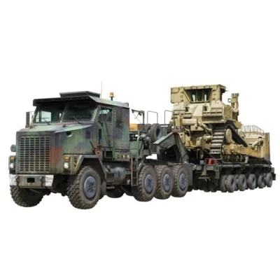 Imagen de TAKOM TAK5002 1:72 M1070 Tank Transporter w/D9R Bulldozer, Multicolor (TKO5002)