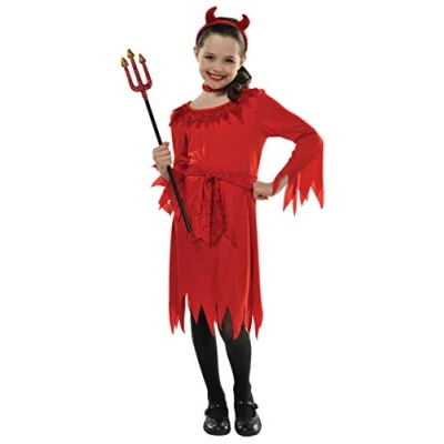 Imagen de amscan Disfras A La Moda Halloween Party Horror Cosplay Disfraz, Liso, Multicolor, 8 10 años (997486)