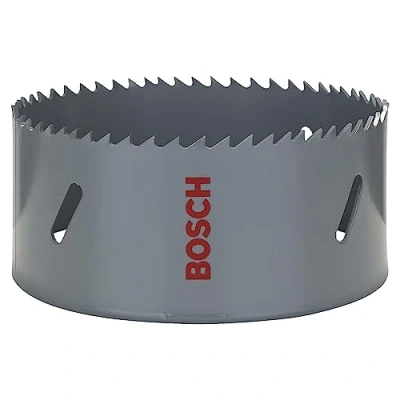 Imagen de Bosch Professional 1x Sierra de corona HSS bimetálica para corte suave (en distintos materiales, Ø 108 mm, accesorios taladro)